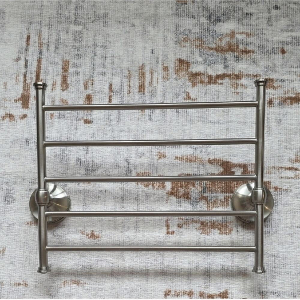 Pottery Barn Brayden Satin Nickel Magazine Newspaper Book Holder New In Open Box
